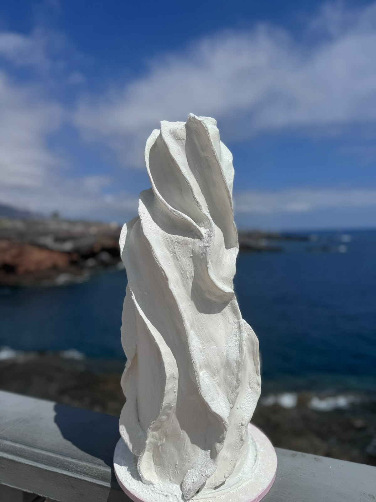 Sculpted wave cake